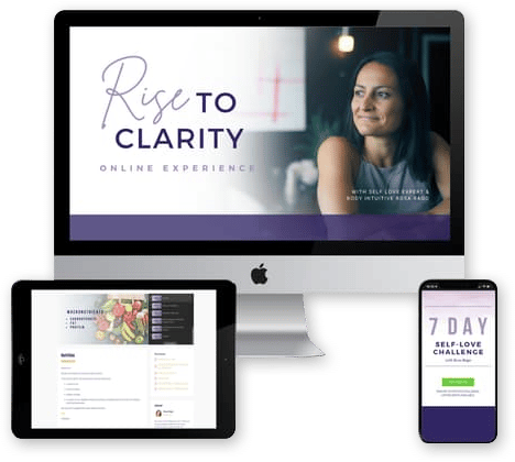 The RISE Tribe and RISE to Clarity previewed on Mobile, Tablet, and Desktop Devices